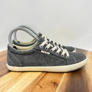 Taos Women’s Size 7.5 Star Gray Low Top Lace Up Shoes Sneakers STA-12844